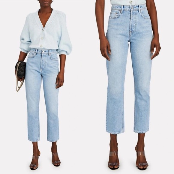 GRLFRND Karolina High Rise Straight Crop Jeans 28 Ventura - Picture 2 of 16